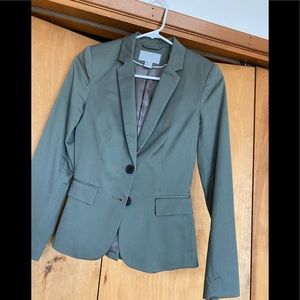 H&M olive green business blazer